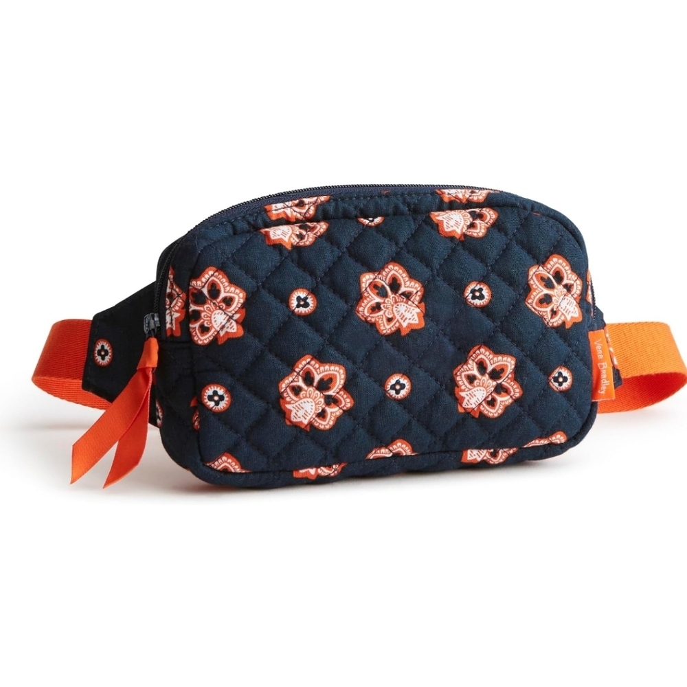 Vera Bradley Navy/Orange Bandana Mini Belt Bag Brand New